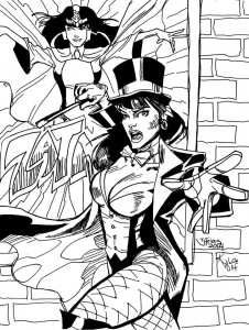 Zatanna pencils by TJ Frias Inks by Kendra